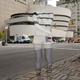 Illustration for article titled Womens bodies blend into a citys background with just bodypaint